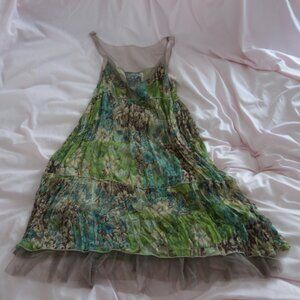 Buffalo Thelma Size Large Made in India Tiered Sleeveless Tank Style Dress